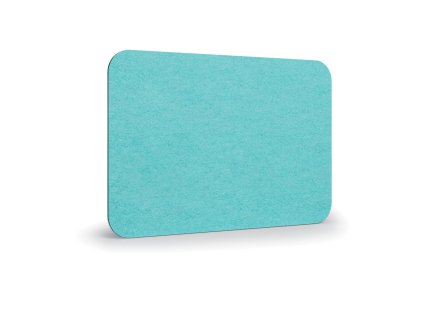 akusticky panel na stenu 120 x 80 cm kulate rohy svetle modra 58602