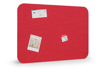 akusticka nastenka 120x80 cm kulate rohy cervena 56473