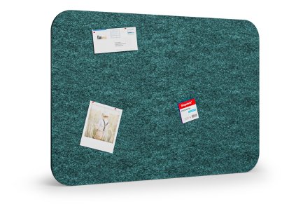 akusticka nastenka 120x80 cm kulate rohy tmave zelena 56478