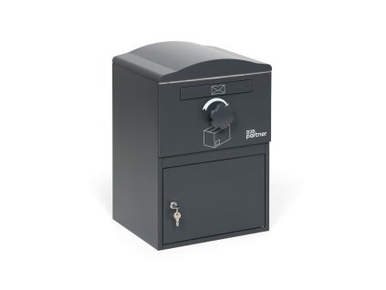 postovni schranka na dopisy a baliky seda 576 x 390 x 343 mm 51803