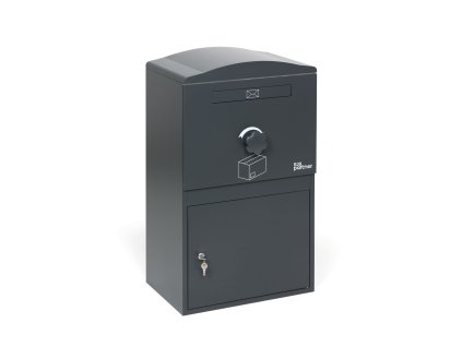 postovni schranka na dopisy a baliky seda 850 x 501 x 343 mm 52034