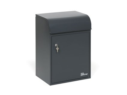 postovni schranka na baliky a dopisy seda 600 x 425 x 330 mm 52061