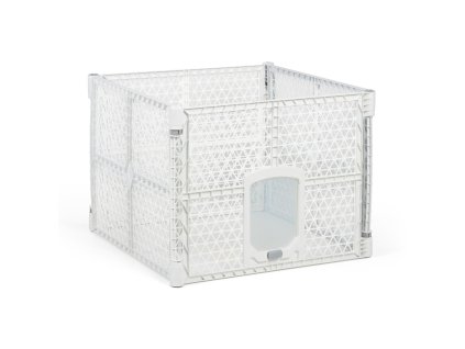 ohradka pro psy 900 x 900 x 667 mm bila 123403