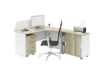 sestava kancelarskeho nabytku mirelli typ f prava bila dub sonoma 53643