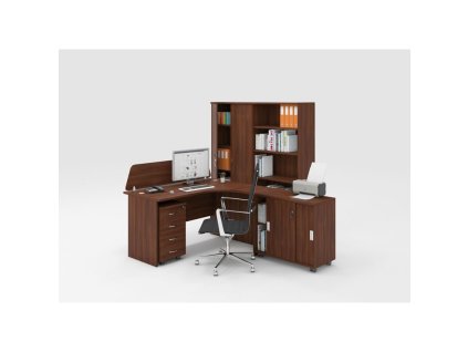 sestava kancelarskeho nabytku mirelli typ c prava orech 53653