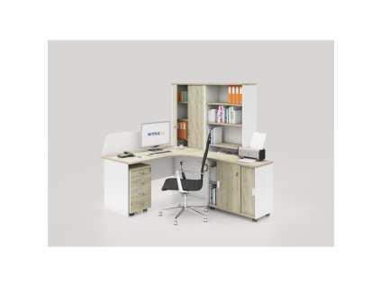 sestava kancelarskeho nabytku mirelli typ c prava bila dub sonoma 53655