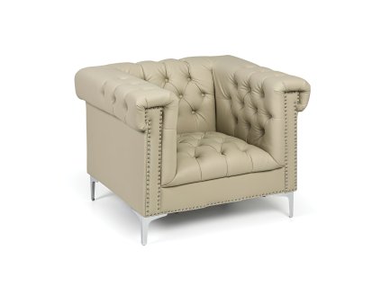 kozene kreslo rick bezove 57351