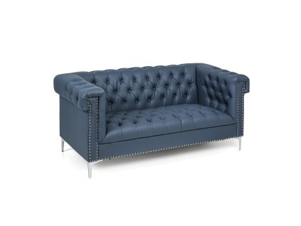 kozena pohovka rick dvoumistna modra 57431