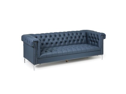 kozena pohovka rick trimistna modra 57430