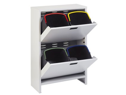 sestava skrinky a 4 kosu na trideny odpad 4 x 20 litru 61471