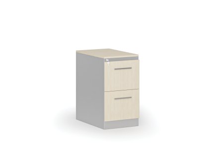 kovova zasuvkova kartoteka primo s drevenymi cely a4 2 zasuvky seda briza 105173