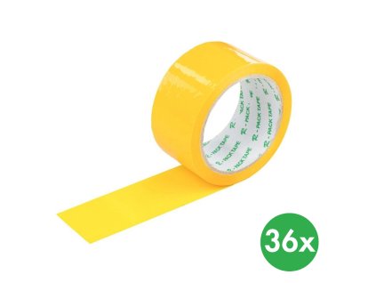 lepici paska 50 mm x 66 m 36 ks zluta 116782