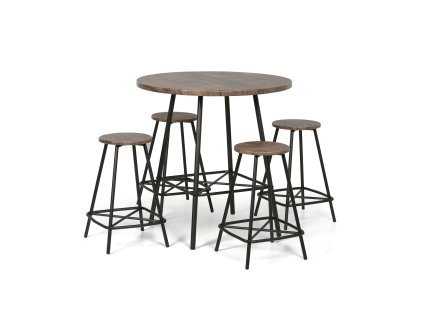 jidelni barova sada wellington round stul prumer 90 cm 4 zidle 65118