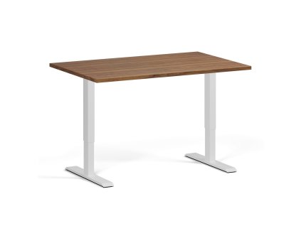 vyskove nastavitelny stul 120x80 cm 2 motory bila podnoz orech 96222