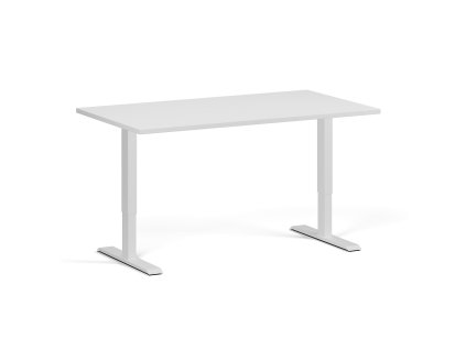 vyskove nastavitelny stul 140x80 cm 2 motory bila podnoz bila 96275