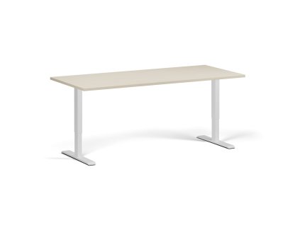 vyskove nastavitelny stul 180x80 cm 2 motory bila podnoz briza 96401