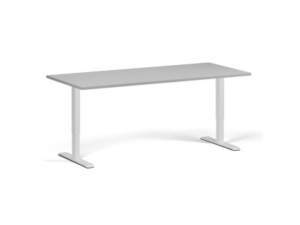 vyskove nastavitelny stul 180x80 cm 2 motory bila podnoz seda 96407