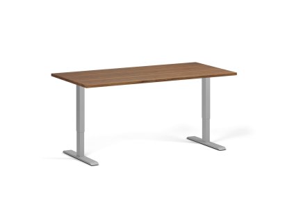 vyskove nastavitelny stul 160x80 cm 2 motory seda podnoz orech 97608