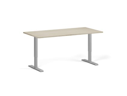 vyskove nastavitelny stul 160x80 cm 2 motory seda podnoz dub prirodni 97615