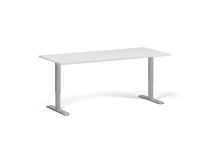 vyskove nastavitelny stul 180x80 cm 2 motory seda podnoz bila 97709