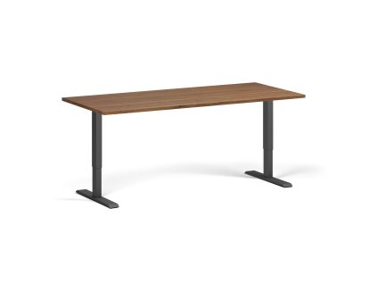 vyskove nastavitelny stul 180x80 cm 2 motory cerna podnoz orech 98172