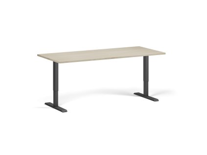 vyskove nastavitelny stul 180x80 cm 2 motory cerna podnoz dub prirodni 98177