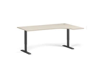 rohovy vyskove nastavitelny stul 180x120 cm 2 motory l p cerna podnoz briza 97277