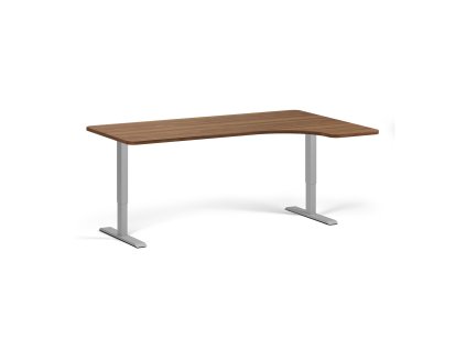 polohovaci stul se zaoblenymi rohy 180x120 cm 2 motory l p seda podnoz orech 98904