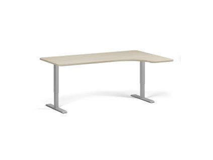 polohovaci stul se zaoblenymi rohy 180x120 cm 2 motory l p seda podnoz dub prirodni 98902