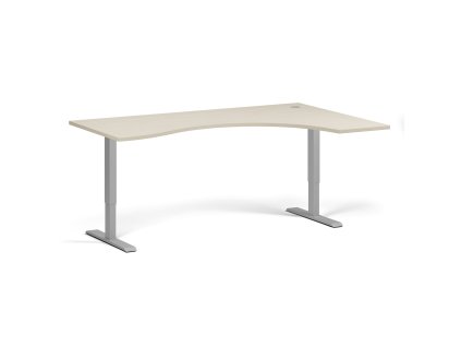 ergonomicky vyskove nastavitelny stul 180x120 cm 2 motory l p seda podnoz briza 99336