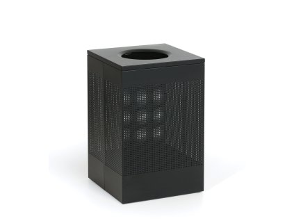 kovovy odpadkovy kos 155 l cerny 69404