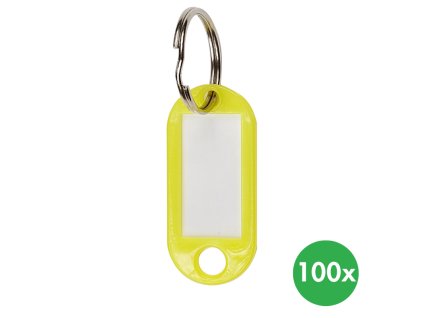 klicove zavesy 100 ks zlute 115674
