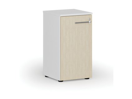 nizka kancelarska skrin s dvermi primo white 400 x 420 x 740 mm bila briza 70268