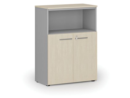 kombinovana kancelarska skrin primo gray 800 x 420 x 1087 mm seda briza 70459