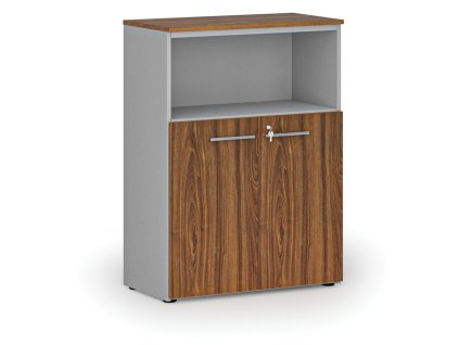 kombinovana kancelarska skrin primo gray 800 x 420 x 1087 mm seda orech 70474