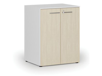 kancelarska skrin s dvermi primo white 2 police 800 x 640 x 1027 mm bila briza 70679