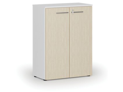 kancelarska skrin s dvermi primo white 800 x 420 x 1087 mm bila briza 70819