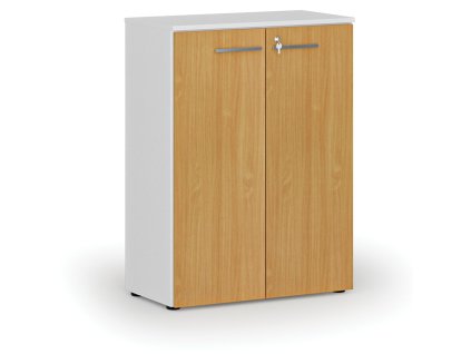 kancelarska skrin s dvermi primo white 800 x 420 x 1087 mm bila buk 70823