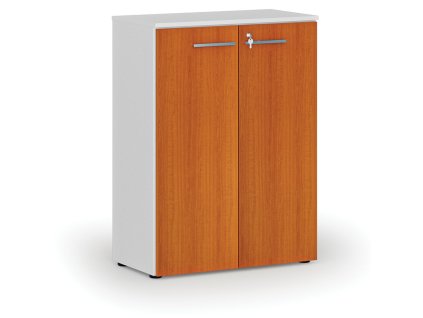 kancelarska skrin s dvermi primo white 800 x 420 x 1087 mm bila tresen 70827