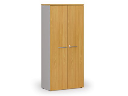 kancelarska skrin s dvermi primo gray 800 x 420 x 1781 mm seda buk 143501