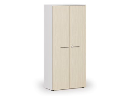 kancelarska skrin s dvermi primo white 800 x 420 x 1781 mm bila briza 143490