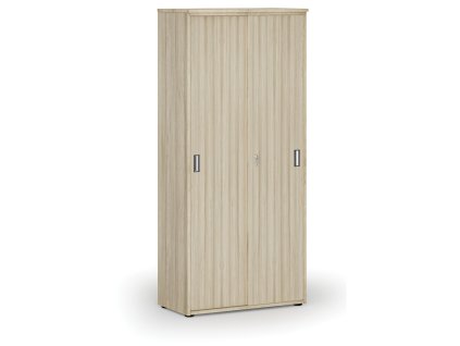 skrin se zasouvacimi dvermi primo wood 800 x 420 x 1781 mm dub prirodni 72192