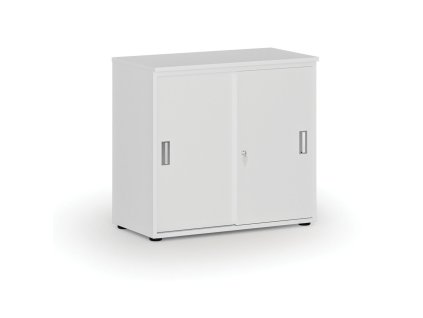 kancelarska skrin se zasouvacimi dvermi primo white 800 x 420 x 740 mm bila 81344