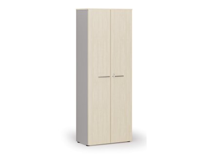 kancelarska skrin s dvermi primo gray 800 x 420 x 2128 mm seda briza 143477