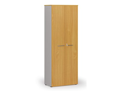 kancelarska skrin s dvermi primo gray 800 x 420 x 2128 mm seda buk 143529