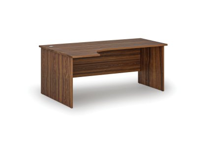 rohovy kancelarsky psaci stul primo wood 180x120 cm levy orech 73685