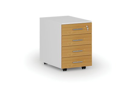 kancelarsky mobilni kontejner primo white 4 zasuvky bila buk 71311