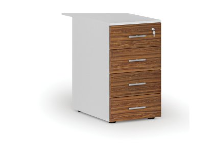 kancelarsky pristavny zasuvkovy kontejner primo white 4 zasuvky bila orech 71725