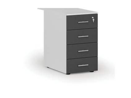kancelarsky pristavny zasuvkovy kontejner primo white 4 zasuvky bila grafit 71722