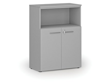 kombinovana kancelarska skrin primo gray 800 x 420 x 1087 mm seda 70521